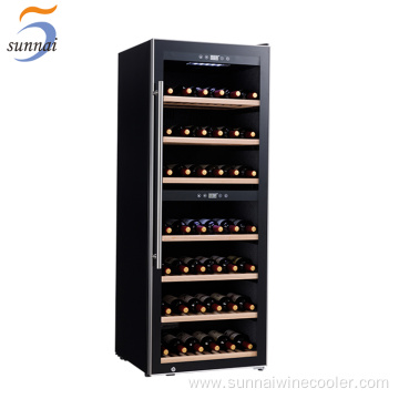 Hot sale freestanding slender tall thin wine fridge